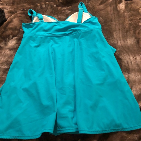 Turquoise swim dress - Picture 3 of 3